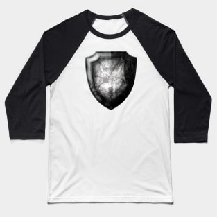 Vak The Wolf, Shield Baseball T-Shirt